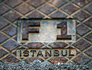 A drain cover at Istanbul Park
