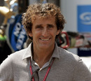 Alain Prost in the paddock