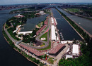 An aerial view of the Circuit de Gilles Villeneuve