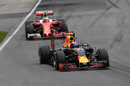 Max Verstappen leads Kimi Raikkonen