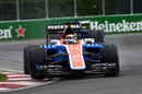 Pascal Wehrlein works hard to keep his pace