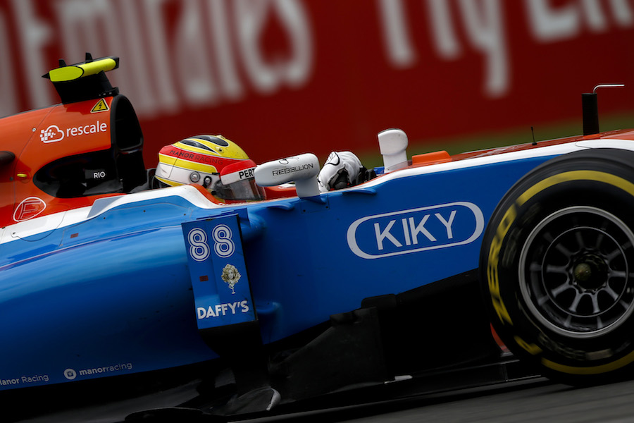 Rio Haryanto works hard on his pace