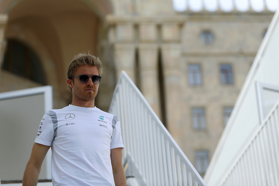 Nico Rosberg at the paddock