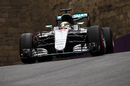 Lewis Hamilton puts the supersoft tyres