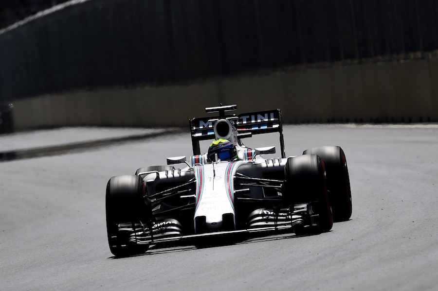 Felipe Massa at speed in Williams