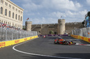 Daniel Ricciardo works hard to keep his pace