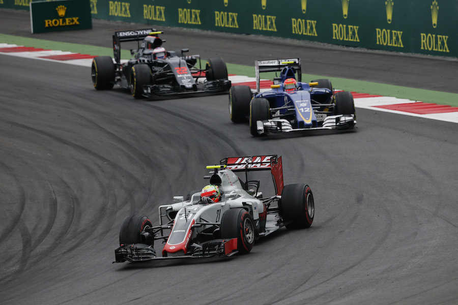 Esteban Gutierrez leads Felipe Nasr and Jenson Button
