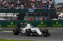 Felipe Massa on track in the Williams