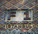 A manhole cover at the Istanbul Park circuit