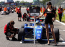 Grid girl at the Formula Two Championship in Monza