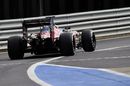 Sergio Sette Camara on track in the Toro Rosso