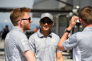 Rio Haryanto looks relaxed in the paddock
