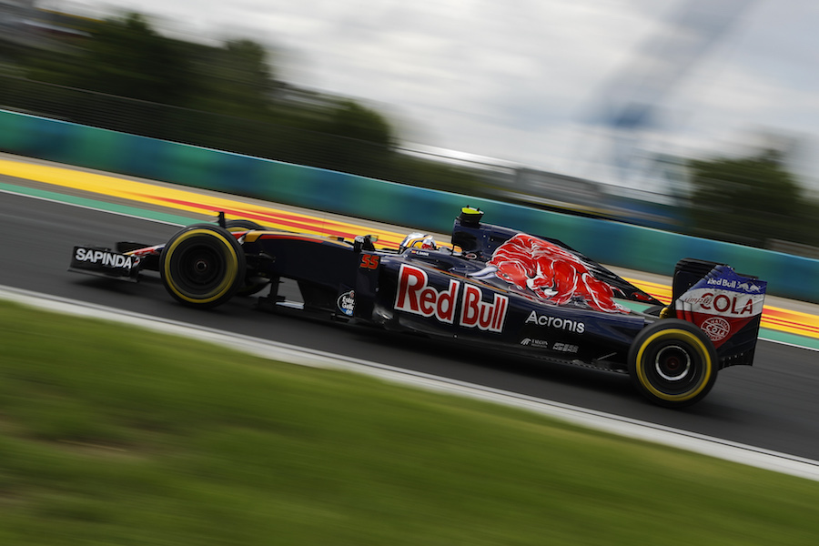 Carlos Sainz at speed on track