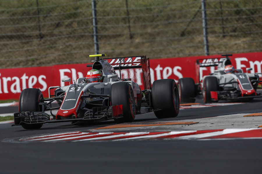 Esteban Gutierrez pulls its pace from the Haas