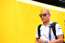 Valtteri Bottas arrives the paddock
