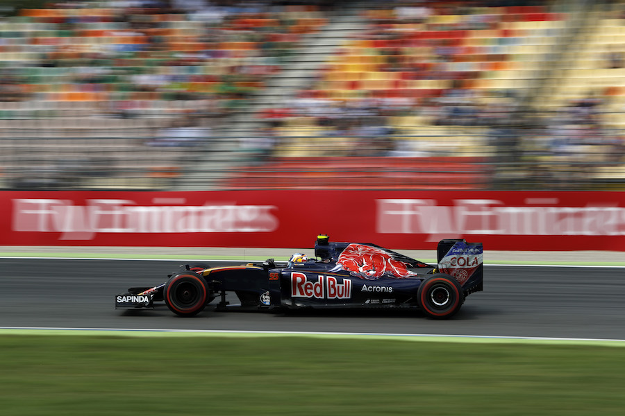 Carlos Sainz on track in Toro Rosso