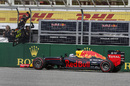 Daniel Ricciardo crosses the line for the 2nd