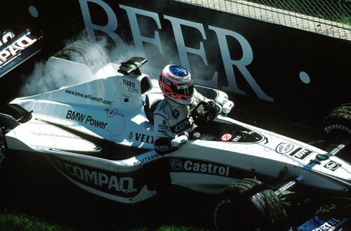 Jenson Button retires from the 2000 San Marino Grand Prix