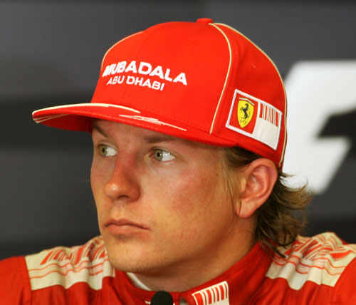 Kimi Raikkonen at the 2009 European Grand Prix