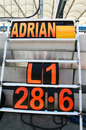 Adrian Sutil's pit board