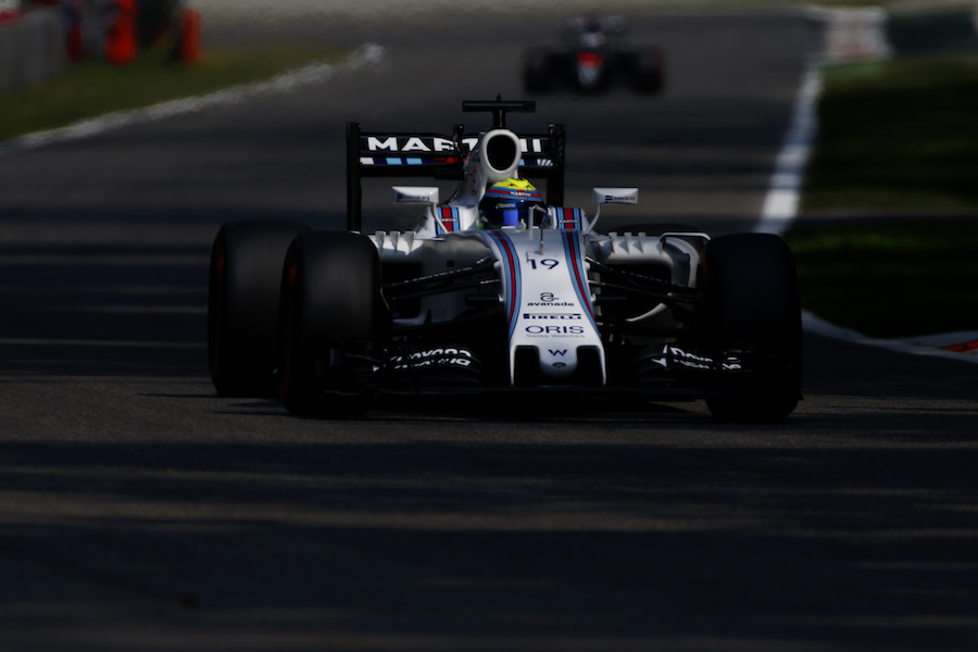 Felipe Massa on track in the Williams
