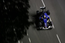 Marcus Ericsson works hard to keep his pace