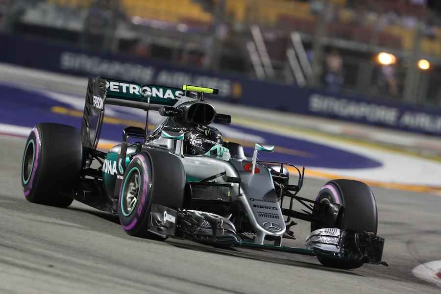 Nico Rosberg approaches a corner