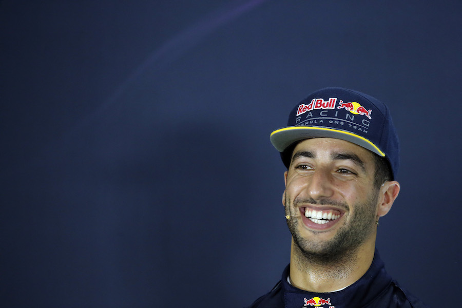 Daniel Ricciardo in the press conference after qualifying