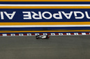 Esteban Gutierrez at speed in the Haas