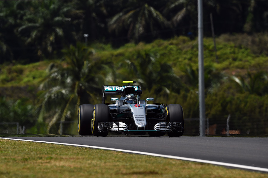 Nico Rosberg on a soft tyre run