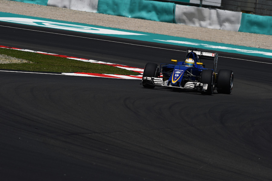 Marcus Ericsson on track in the Sauber