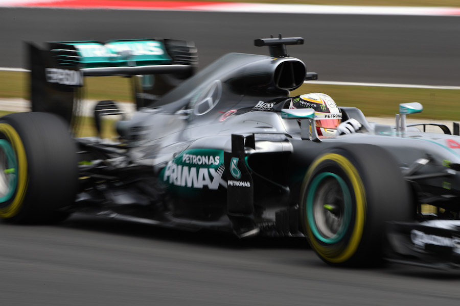 Lewis Hamilton gains speed on track