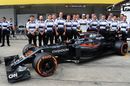 Jenson Button at a McLaren team photo
