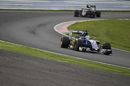 Marcus Ericsson pushes hard to find its pace