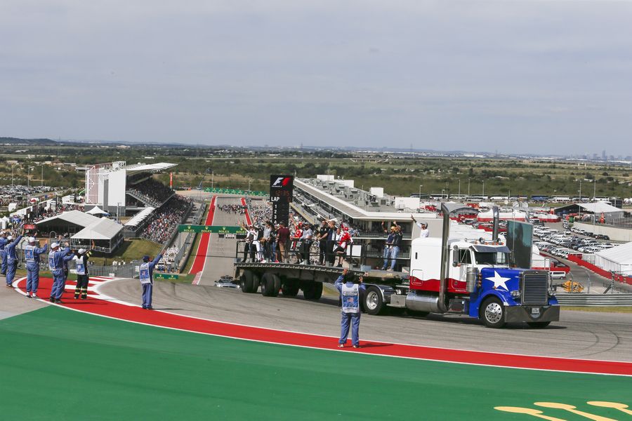 Drivers parade in Austin