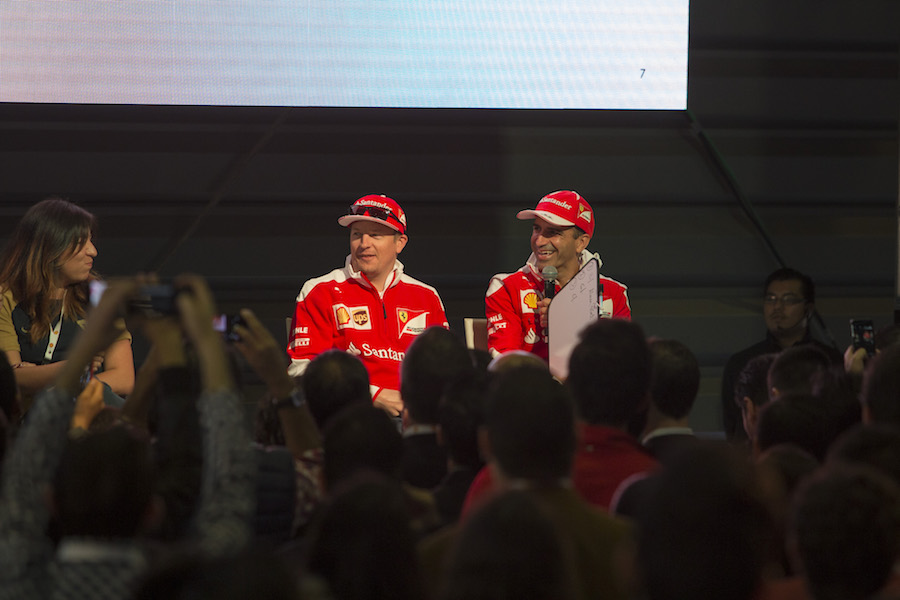 Kimi Raikkonen at a Shell Eco Event