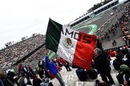 Fans and Mexican flag for Sergio Perez