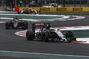 Nico Hulkenberg on track in the Force India