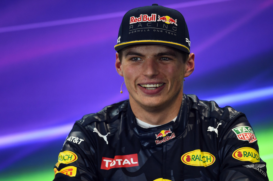 Max Verstappen in the press conference after qualifying