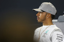 Lewis Hamilton faces the press in the Thursday press conference