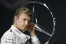 Nico Rosberg prepares for his run in the garage