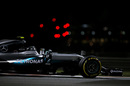 Nico Rosberg on a soft tyre run in FP2