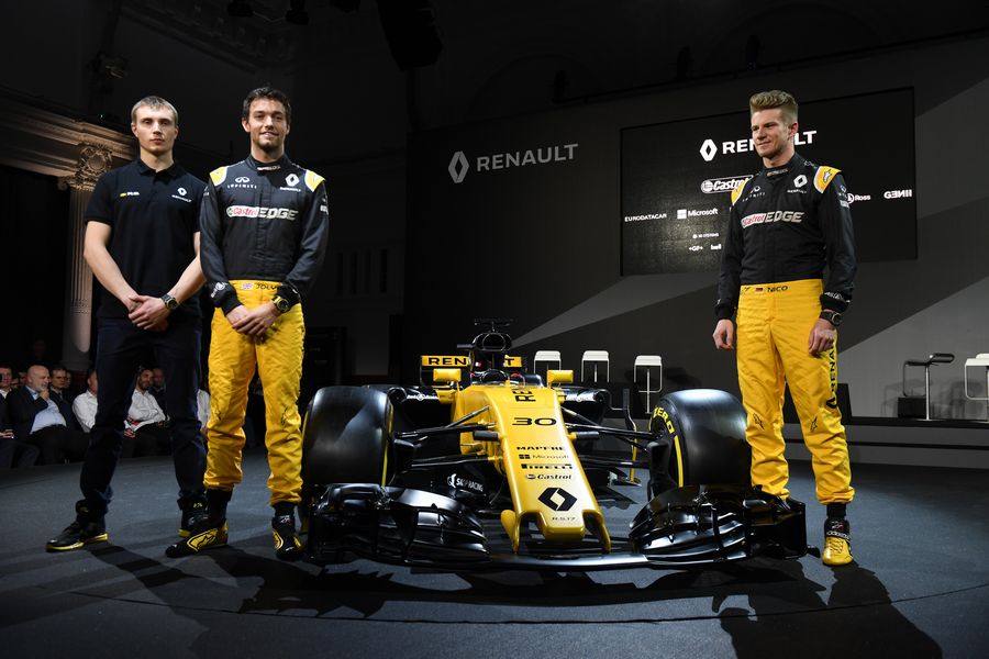Renault launches R.S.17 with its drivers Sergey Sirotkin, Jolyon Palmer and  Nico Hulkenberg