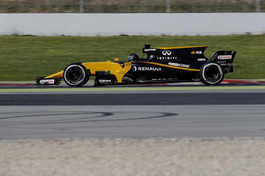 Nico Hulkenberg in the Renault R.S.17