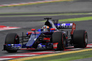Carlos Sainz at speed in the Toro Rosso