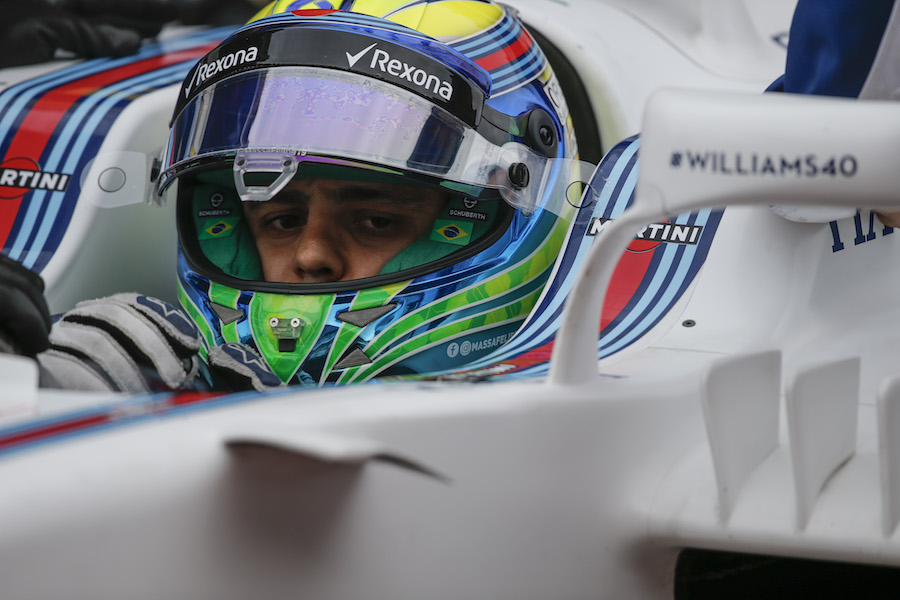 Felipe Massa in the Williams cockpit