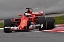 Kimi Raikkonen in the Ferrari SF70-H
