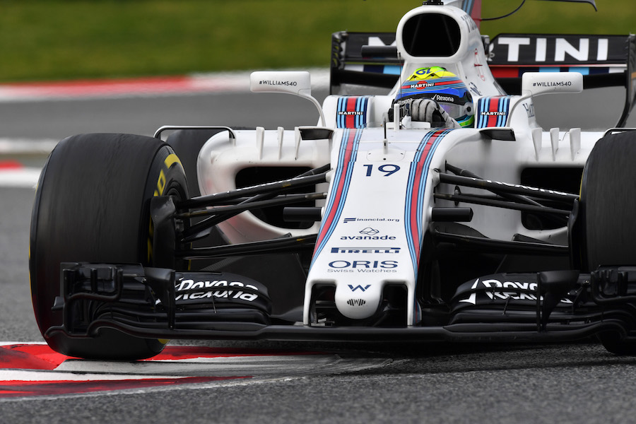Felipe Massa behind the wheel of the Williams