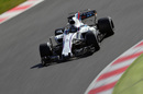 Lance Stroll on track in the Williams FW40