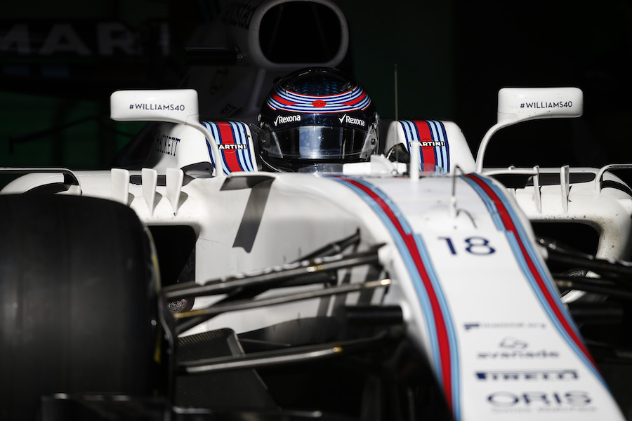 Lance Stroll in the Williams FW40